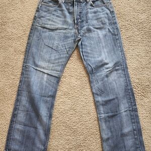 Lucky Brand 181 Relaxed Straight 36X32 Men's Medium Wash Jeans